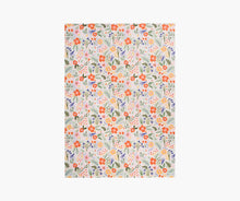 Load image into Gallery viewer, Floral design wrapping sheet with white background and pretty  flowers in a repeat design

