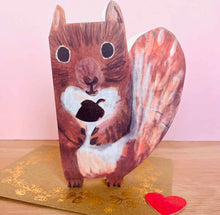 Load image into Gallery viewer, Laura Skilbeck Greetings Card - Squirrel