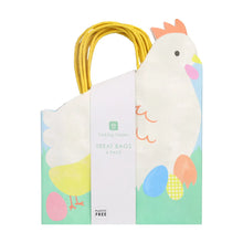 Load image into Gallery viewer, Talking Tables Treat Bags Set Of 6 -  Spring Hen