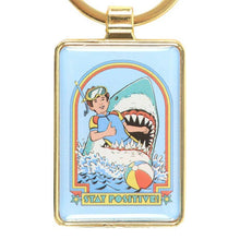 Load image into Gallery viewer, Stay Positive Keyring by Steven Rhodes
