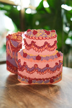 Load image into Gallery viewer, East End Press Concertina Greeting Card - Birthday Cake