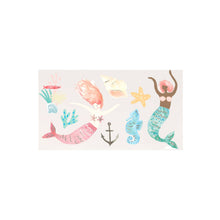 Load image into Gallery viewer, Mermaid Large Temporary Tattoos