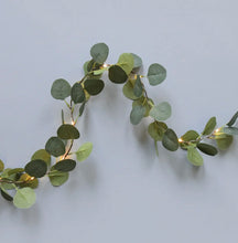 Load image into Gallery viewer, Midnight Forest Eucalyptus Leaf String Lights by Talking Tables