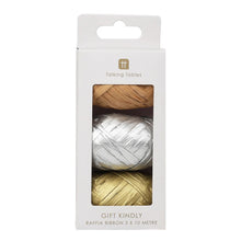 Load image into Gallery viewer, Raffia Ribbon Pack Of 3 by Talking Tables