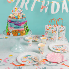 Load image into Gallery viewer, Make Waves Mermaid Paper Table Cover by Talking Tables