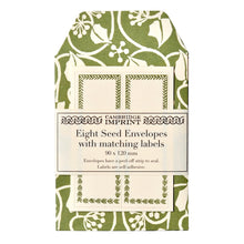 Load image into Gallery viewer, Cambridge Imprint Pack Of 8 Seed Envelopes & Labels - Ivy Sage Green