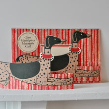 Load image into Gallery viewer, Giant Mantelpiece Menagerie Card - The Dog by Cambridge Imprint