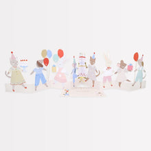 Load image into Gallery viewer, Meri Meri Concertina Birthday Card - Animal Party