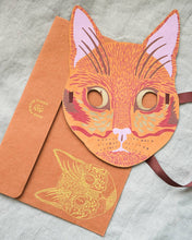Load image into Gallery viewer, Cat Mask Greeting Card by East End Press