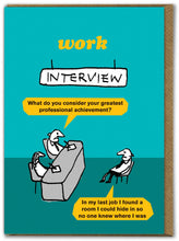 Load image into Gallery viewer, Job Interview Greetings Card By Modern Toss