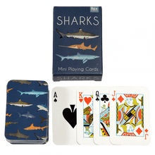 Load image into Gallery viewer, Mini Playing Cards - Sharks
