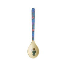 Load image into Gallery viewer, Melamine Teaspoon - Blue Tiger Nathalie Lete Print by Rice DK