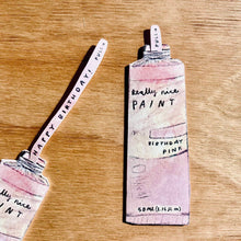 Load image into Gallery viewer, Laura Skilbeck Greetings Card - Pink Paint Birthday Card