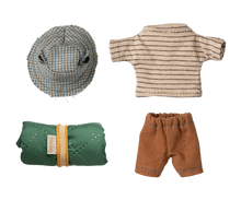 Load image into Gallery viewer, Maileg Hiker Mouse - Big Brother - Thin Stripes