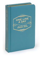 Load image into Gallery viewer, One Line A Day: A Five-Year Memory Book
