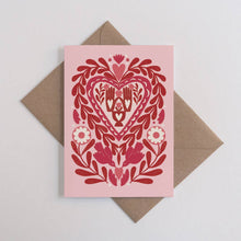 Load image into Gallery viewer, Printer Johnson Greeting Card - Paper Cut Heart