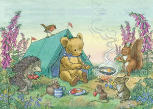 Teddy’s Tent Card by The Porch Fairies