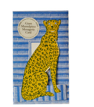 Load image into Gallery viewer, Giant Mantelpiece Menagerie Card - The Cheetah by Cambridge Imprint