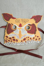 Load image into Gallery viewer, Owl Mask Greeting Card by East End Press