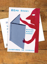 Load image into Gallery viewer, Funny A6 Art Postcard By David Shrigley - Read Books
