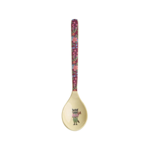 Load image into Gallery viewer, Melamine Teaspoon - Pink Raccoon Nathalie Lete Print by Rice DK