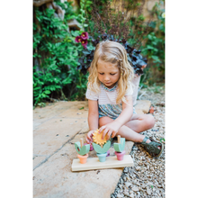Load image into Gallery viewer, Stacking Wooden Flower Pots