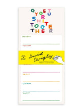 Load image into Gallery viewer, David Shrigley Weekly Planner - Get Your Shit Together