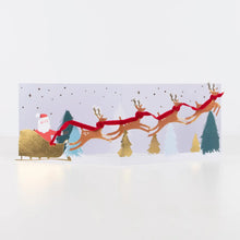 Load image into Gallery viewer, Meri Meri 3D Scene Christmas Card - Santa's Sleigh