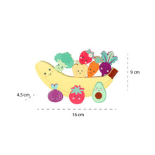 Load image into Gallery viewer, Happy Wooden Veggies & Friends Balancing Game