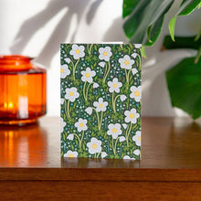 Load image into Gallery viewer, Maz Leyden Greeting Card - Dark Green Wildflowers
