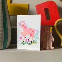 Load image into Gallery viewer, Petra Boase Riso Papercut Card - Pony