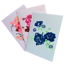 Load image into Gallery viewer, Big Bloom Greetings Card by Petra Boase - Teal