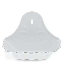Load image into Gallery viewer, Wall-mounted Enamel Soap Dish - White