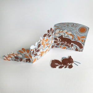 Concertina Card Autumn Leaves by Folded Forest