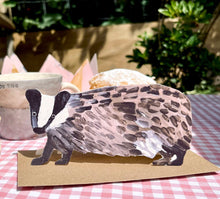 Load image into Gallery viewer, Laura Skilbeck Greetings Card - Badger