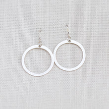 Load image into Gallery viewer, Pivot Silver Hoop Earrings - Angie