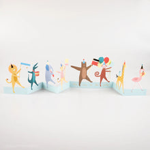 Load image into Gallery viewer, Meri Meri - Concertina Card Animal Parade