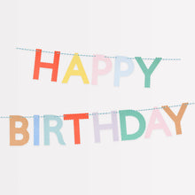 Load image into Gallery viewer, Meri Meri Garland - Scallop Bright Happy Birthday
