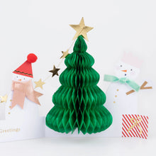 Load image into Gallery viewer, Meri Meri Concertina Christmas Card - Snowman Family