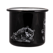 Load image into Gallery viewer, Muurla Enamel Moomin Mug 3.7dl - Stinky Black