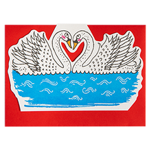 Load image into Gallery viewer, Two Swans - Cut-out Cards