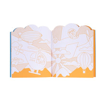Load image into Gallery viewer, Petit Collage Coloring Book with Stickers - Vehicles