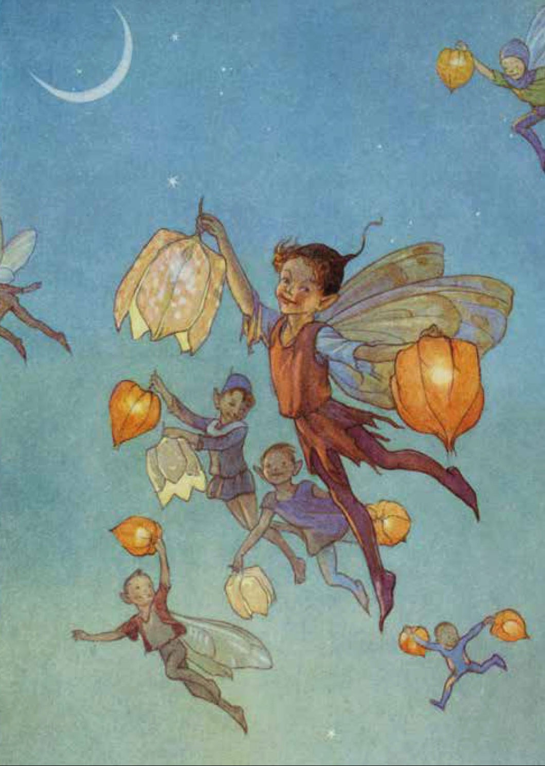 Lantern Fairies Card by The Porch Fairies