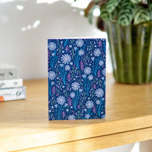 Load image into Gallery viewer, Maz Leyden Greetings Card - Navy Blue Wildflowers