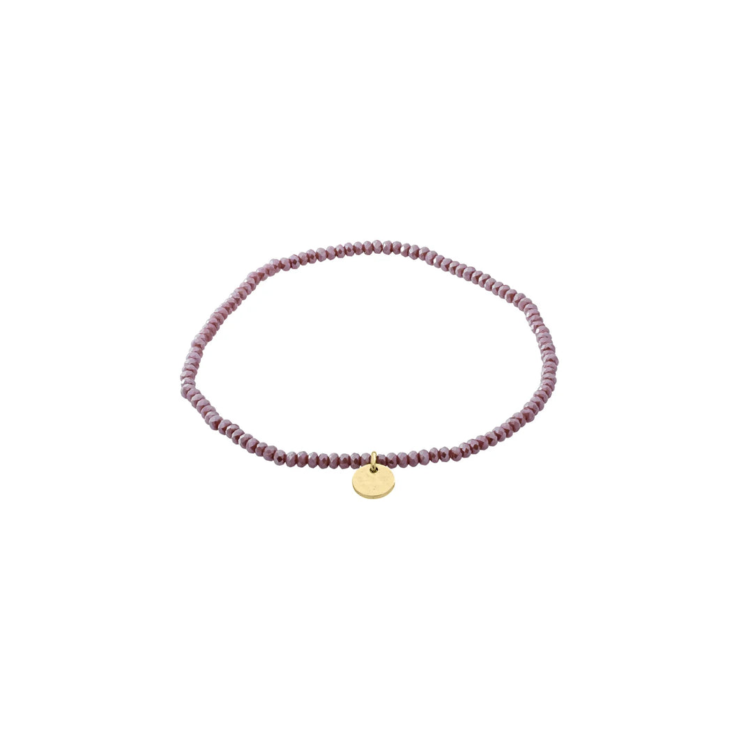 INDIE, Bracelet, Purple Gold Plated by Pilgrim