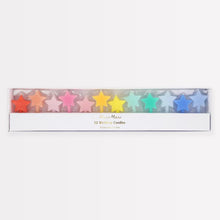 Load image into Gallery viewer, Meri Meri 12 Birthday Candles - Rainbow Stars