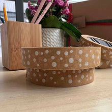 Load image into Gallery viewer, Polka Dot Biodegradable Paper Tape 24mm x 50m