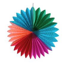 Load image into Gallery viewer, Large Paper Fan Multi Colour
