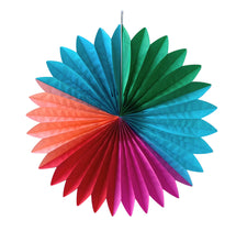 Load image into Gallery viewer, Large Paper Fan Multi Colour