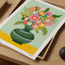 Load image into Gallery viewer, Maz Leyden - Flowers in a Vase 1 Art Print – Colourful Floral Wall Art